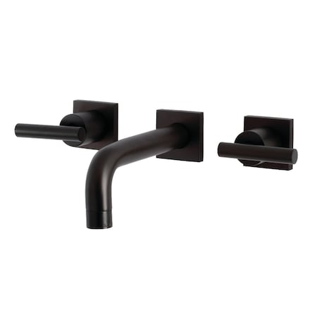 Kingston Brass KS6125CML Two-Handle Wall Mount Bathroom Faucet, Oil Rubbed Bronze KS6125CML